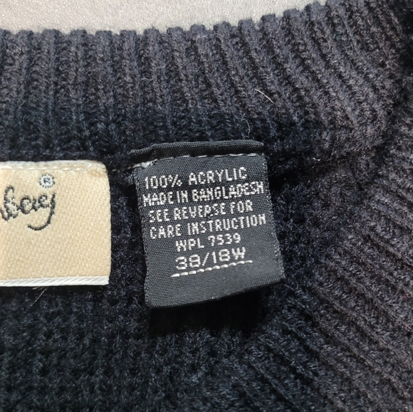 Diane Von Furstenberg Black V-neck Vintage Sweater - Picture 7 of 11